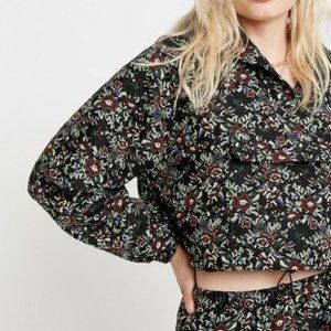 UO Edna Tapestry Hooded Popover Jacket